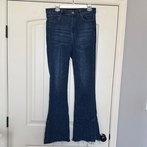 Risen Dark Blue Women's Flare Jeans- Size 9/29